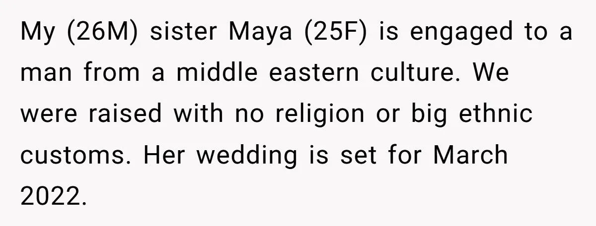 When His Sister Planned a Culture-Based Segregated Wedding, He Refused to Attend — And Picked a Friend’s Party Instead Generated by Aubtu.biz