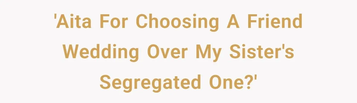 When His Sister Planned a Culture-Based Segregated Wedding, He Refused to Attend — And Picked a Friend’s Party Instead Generated by Aubtu.biz