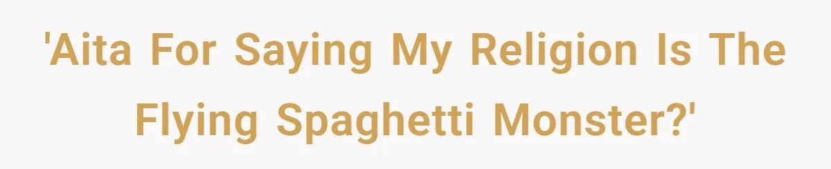 A Teen Declared His Faith in the Flying Spaghetti Monster – His Teacher Called It an Insult