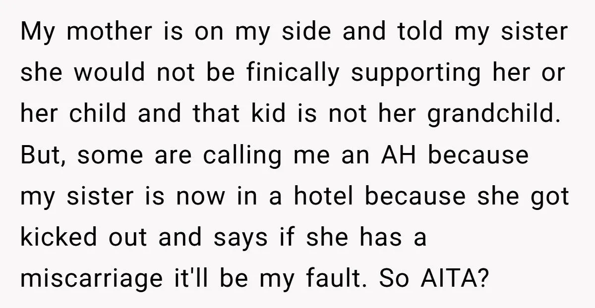 Pregnant Sister Said Cruel Words About Her Miscarriage—Now She’s Accused of Being Heartless for Her Explosive Response Generated by Aubtu.biz
