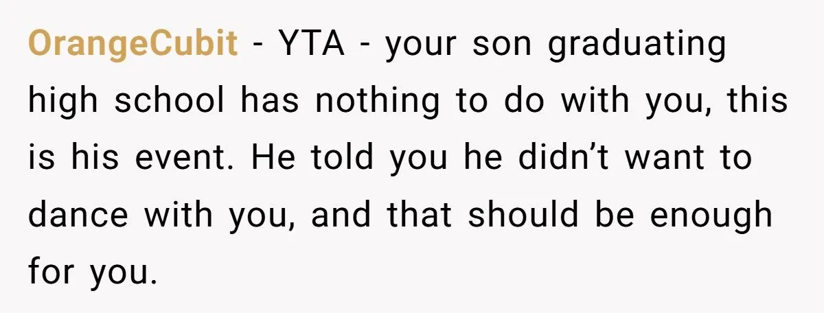 Her Son Refused a Dance at Graduation, She Caused a Scene - Now He Claims She Ruined His Milestones for Good Generated by Aubtu.biz