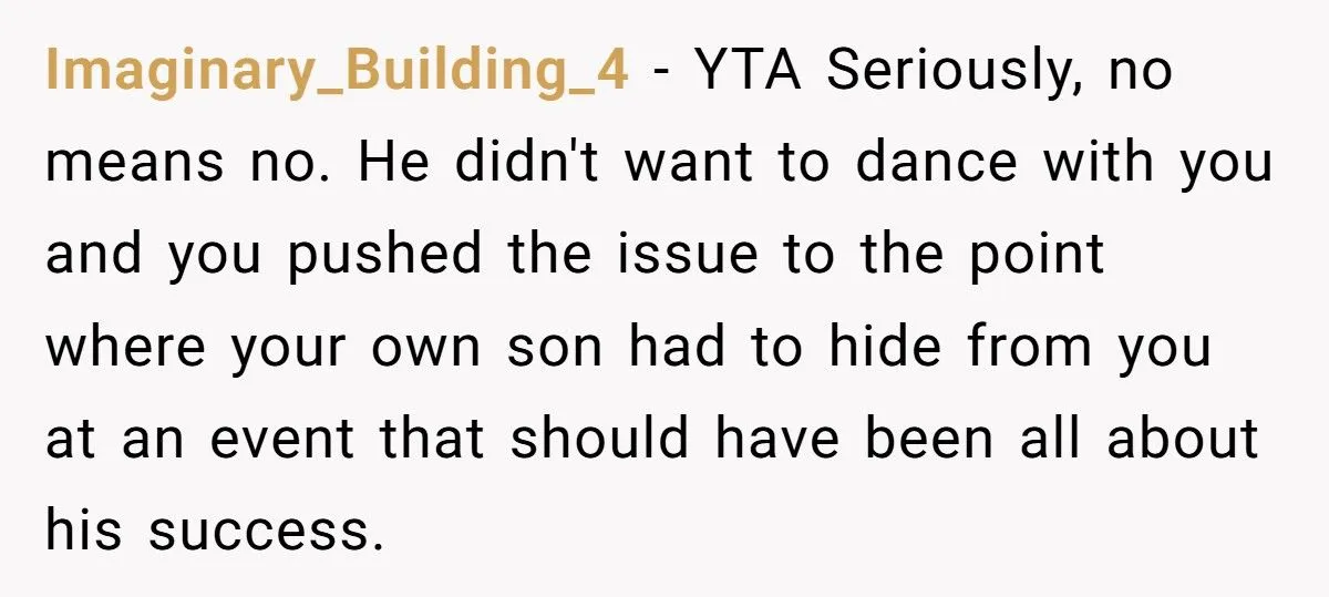 Her Son Refused a Dance at Graduation, She Caused a Scene - Now He Claims She Ruined His Milestones for Good Generated by Aubtu.biz