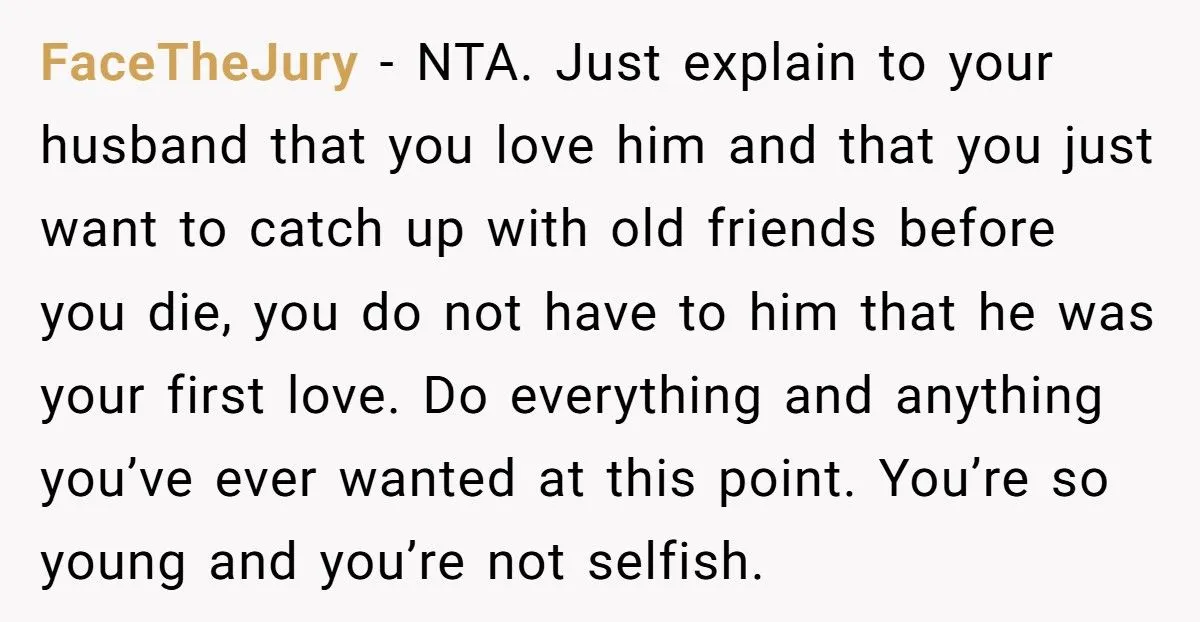 She Wants a Last Meeting with Her First Love, and Wonders About Her Husband’s Feelings Generated by Aubtu.biz