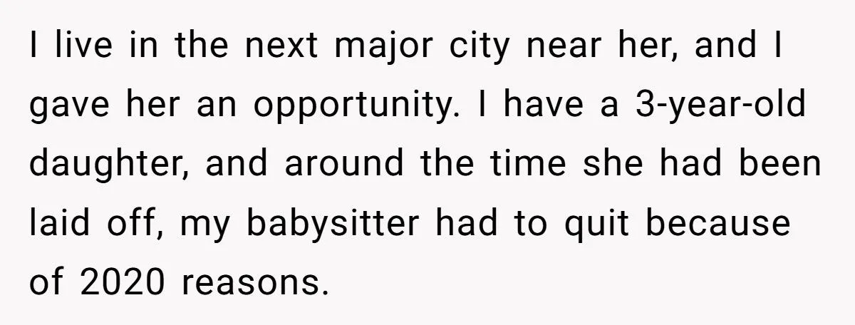Woman’s Babysitting Blowup: Was An Ultimatum To Her Sister Fair Or Harsh? Generated by Aubtu.biz