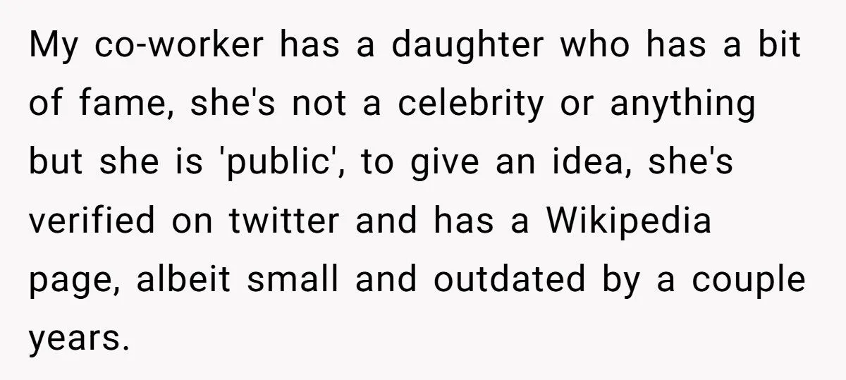 Employee Questioned Co-Worker About His Daughter - Now Everyone’s Mad Generated by Aubtu.biz