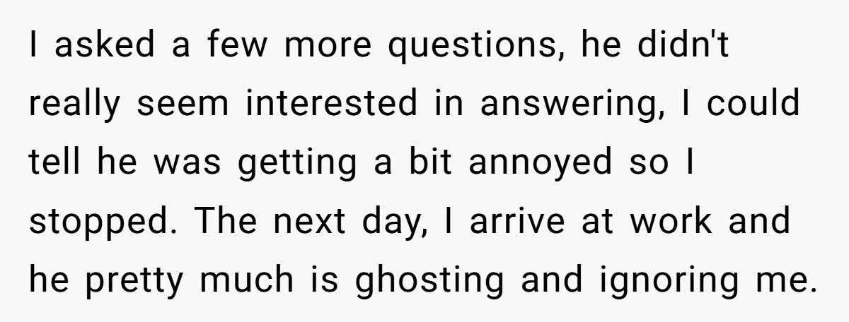 Employee Questioned Co-Worker About His Daughter - Now Everyone’s Mad Generated by Aubtu.biz