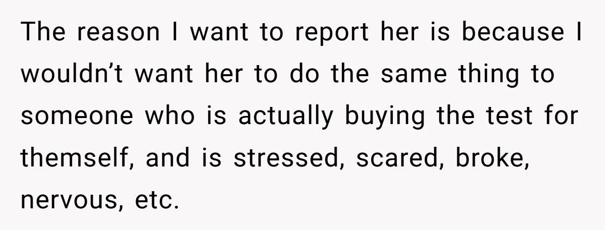 Nosy Cashier Clash: Would Reporting Her For Pregnancy Test Comments Be Fair Or Too Far?