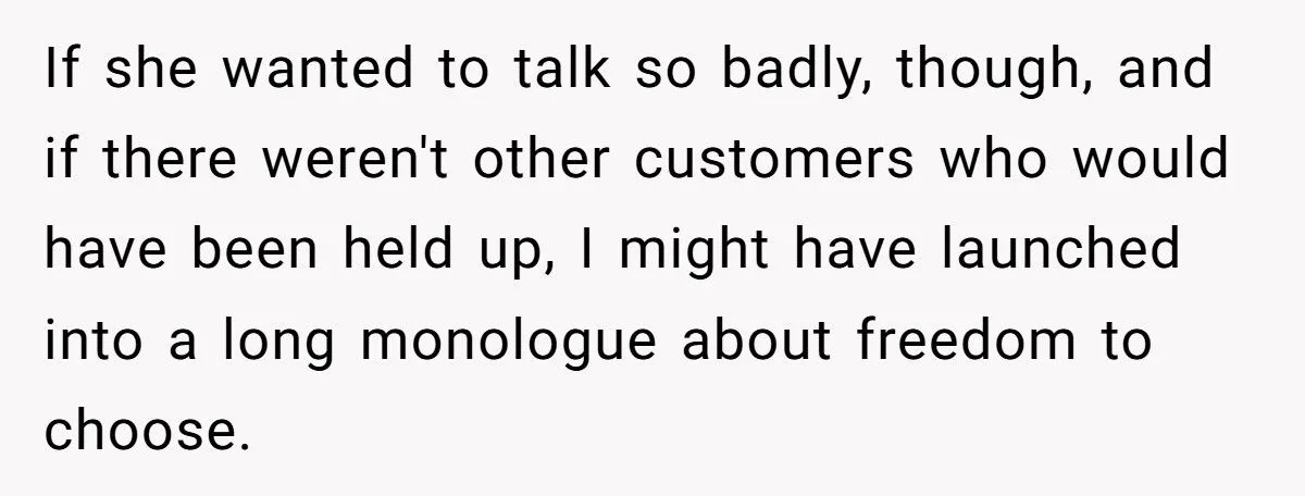 Nosy Cashier Clash: Would Reporting Her For Pregnancy Test Comments Be Fair Or Too Far?