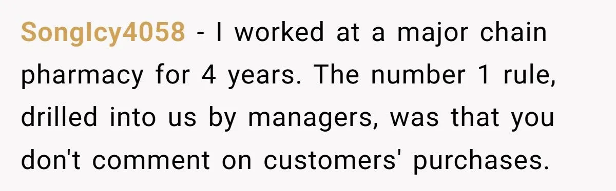 Nosy Cashier Clash: Would Reporting Her For Pregnancy Test Comments Be Fair Or Too Far?