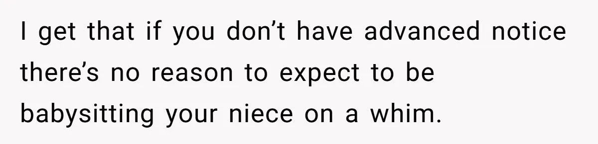 Woman Refuses to Babysit Niece So She Can Go on Date Night Generated by Aubtu.biz
