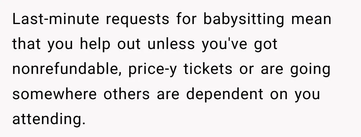 Woman Refuses to Babysit Niece So She Can Go on Date Night Generated by Aubtu.biz