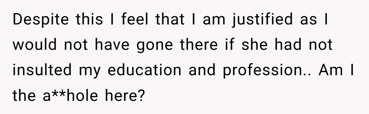 She Said No Woman Would Want Him Because of His Job - His Response Left Her Speechless Generated by Aubtu.biz