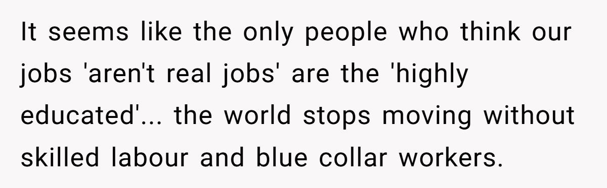 She Said No Woman Would Want Him Because of His Job - His Response Left Her Speechless Generated by Aubtu.biz