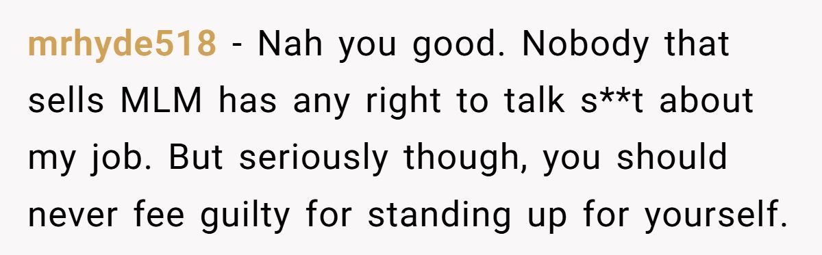 She Said No Woman Would Want Him Because of His Job - His Response Left Her Speechless Generated by Aubtu.biz