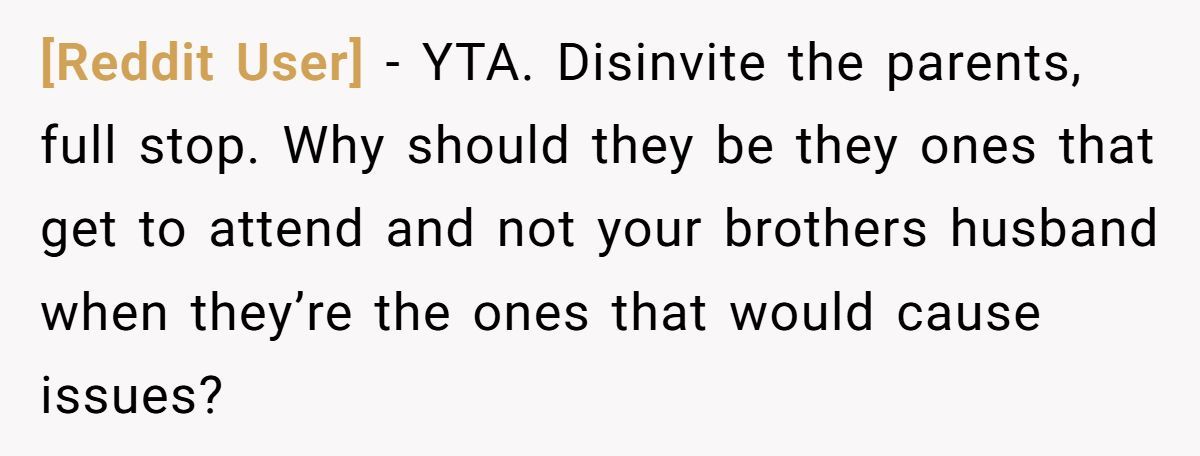He’s Thinking of Telling His Brother Not to Bring His Husband to the Wedding - All to Please Homophobic In-Laws Generated by Aubtu.biz