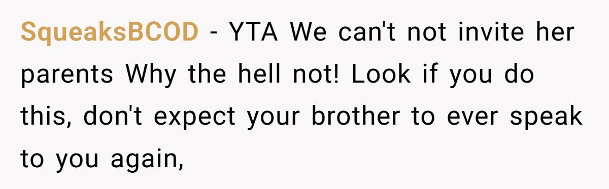 He’s Thinking of Telling His Brother Not to Bring His Husband to the Wedding - All to Please Homophobic In-Laws Generated by Aubtu.biz