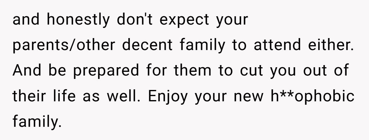 He’s Thinking of Telling His Brother Not to Bring His Husband to the Wedding - All to Please Homophobic In-Laws Generated by Aubtu.biz
