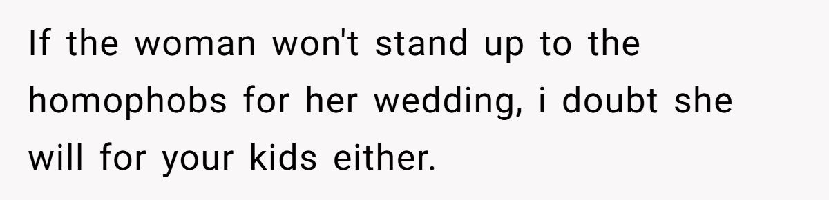 He’s Thinking of Telling His Brother Not to Bring His Husband to the Wedding - All to Please Homophobic In-Laws Generated by Aubtu.biz