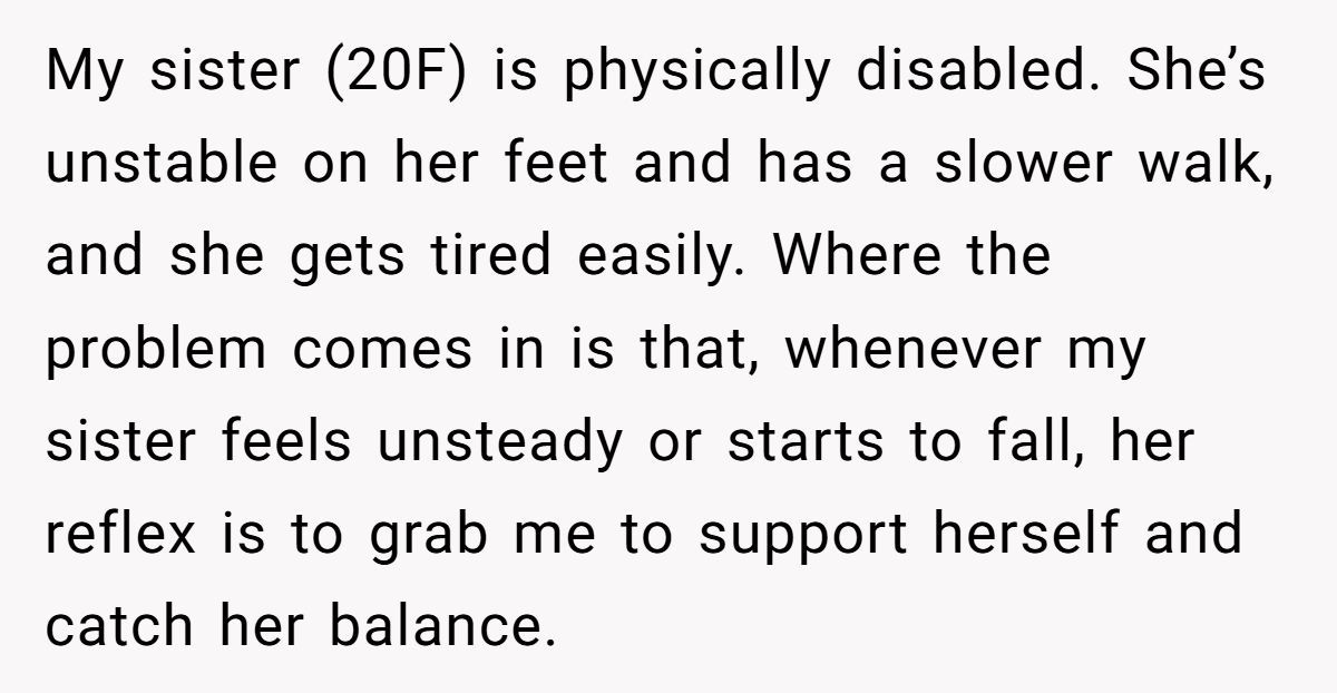 Family Drama Erupts as Girl Refuses to Be Her Disabled Sister’s Physical Safety Net Generated by Aubtu.biz