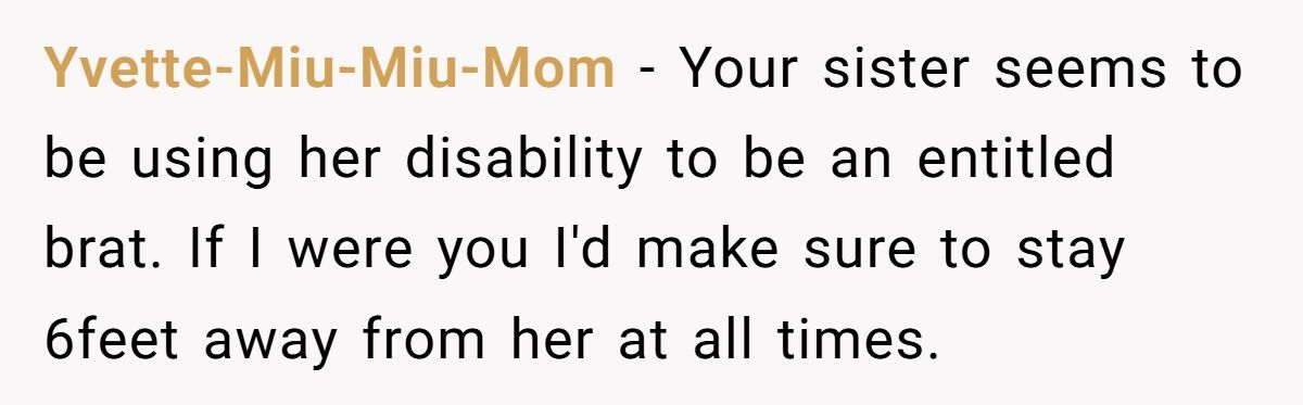 Family Drama Erupts as Girl Refuses to Be Her Disabled Sister’s Physical Safety Net Generated by Aubtu.biz