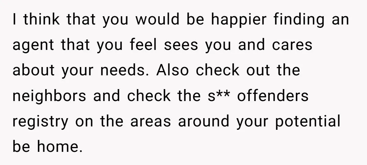 Woman Walks Out of House Showing After Realtor Treats Her Differently From Husband Generated by Aubtu.biz