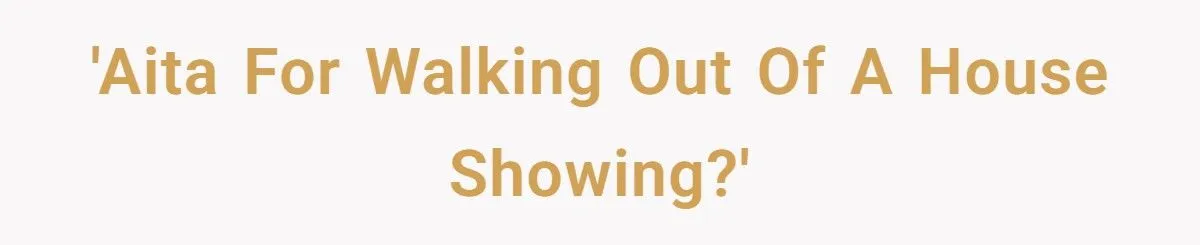 Woman Walks Out of House Showing After Realtor Treats Her Differently From Husband Generated by Aubtu.biz