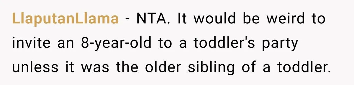 Toddler Party Snub: Was Excluding Neighbor’s 8-Year-Old A Smart Call Or A Social Faux Pas?