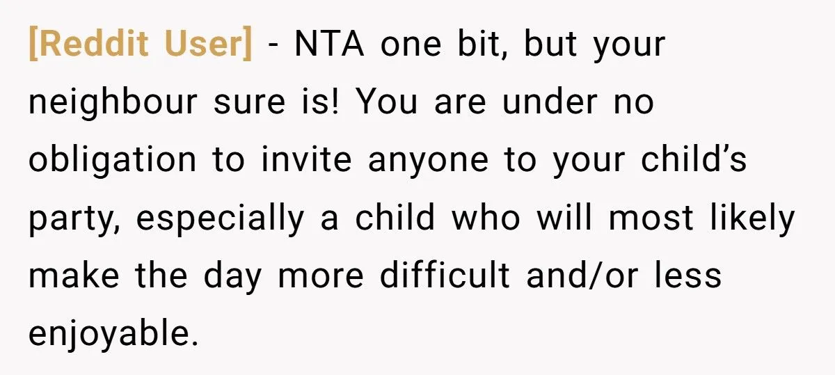 Toddler Party Snub: Was Excluding Neighbor’s 8-Year-Old A Smart Call Or A Social Faux Pas?