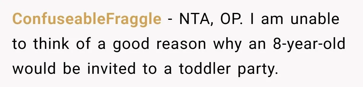 Toddler Party Snub: Was Excluding Neighbor’s 8-Year-Old A Smart Call Or A Social Faux Pas?