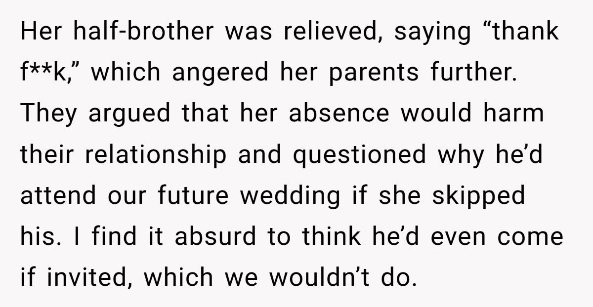 WIBTA If I Lied To Protect My Girlfriend From Her Half-Brother’s Wedding? Generated by Aubtu.biz
