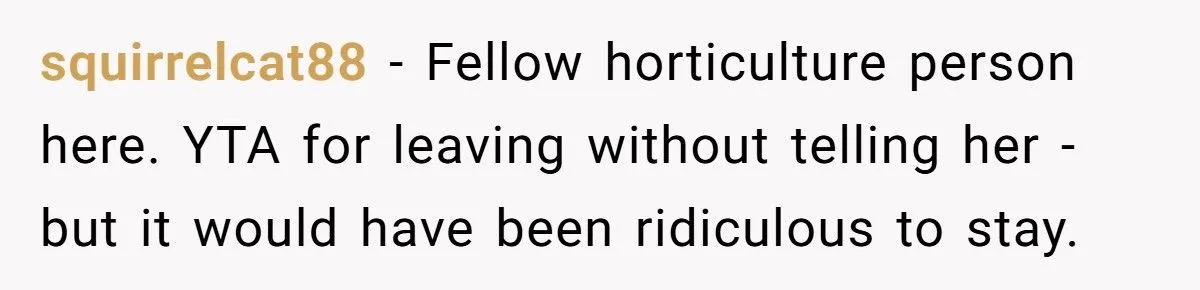 A Redditor’s Scorching Greenhouse Drama: Was Leaving Early A Cool Move Or A Hot Mess? Generated by Aubtu.biz