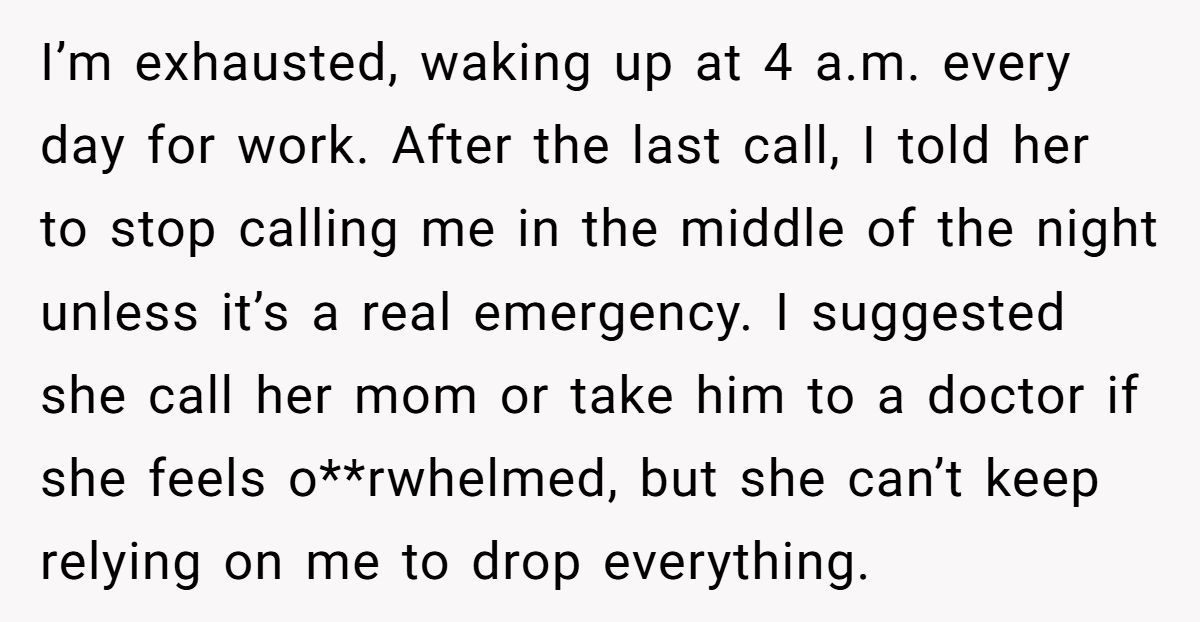 This Dad Told His Ex To Stop Midnight Baby Calls – Was He Out Of Line? Generated by Aubtu.biz