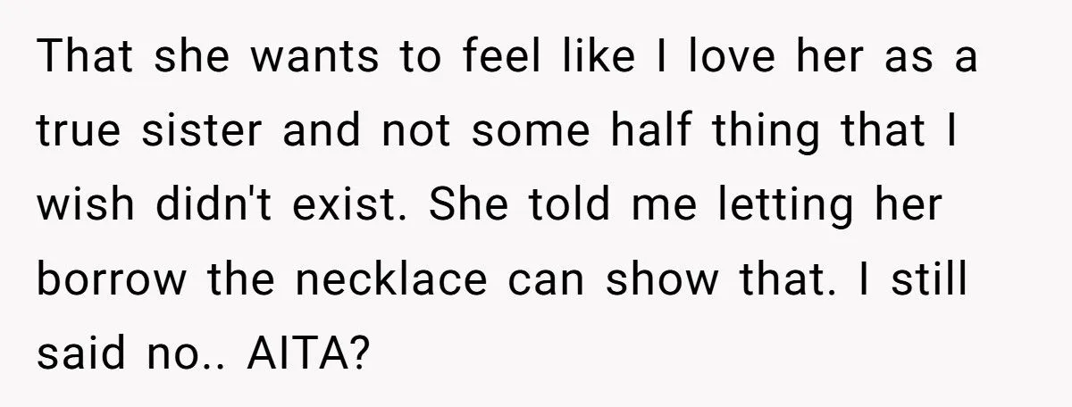 A Bride Accuses Half Sister of ‘Gatekeeping Late Mom’s Love’ Over Necklace