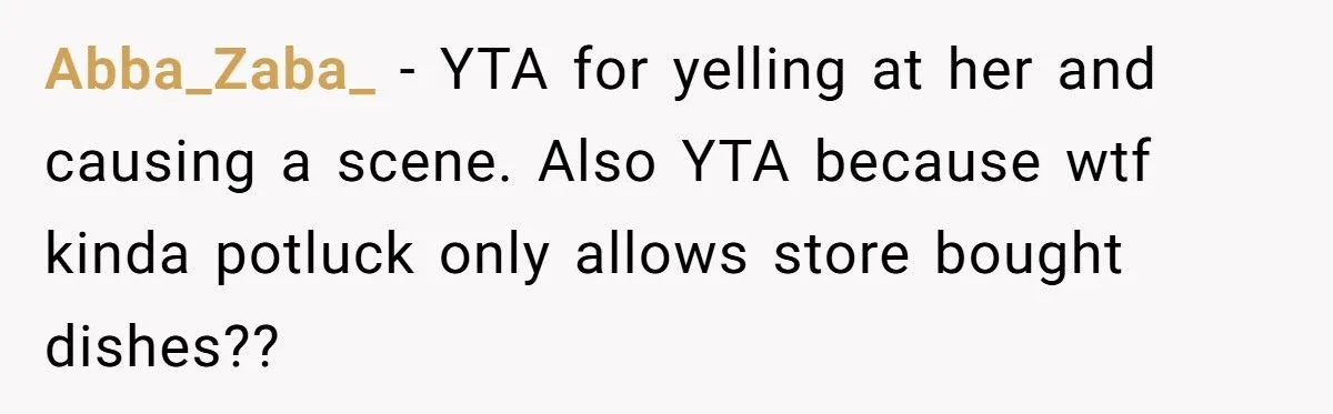 He Threw Out Her Dish Over Dog Hair at Potluck - Was His Public Outburst Too Harsh?