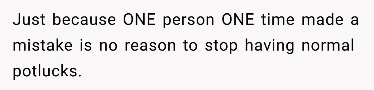He Threw Out Her Dish Over Dog Hair at Potluck - Was His Public Outburst Too Harsh?