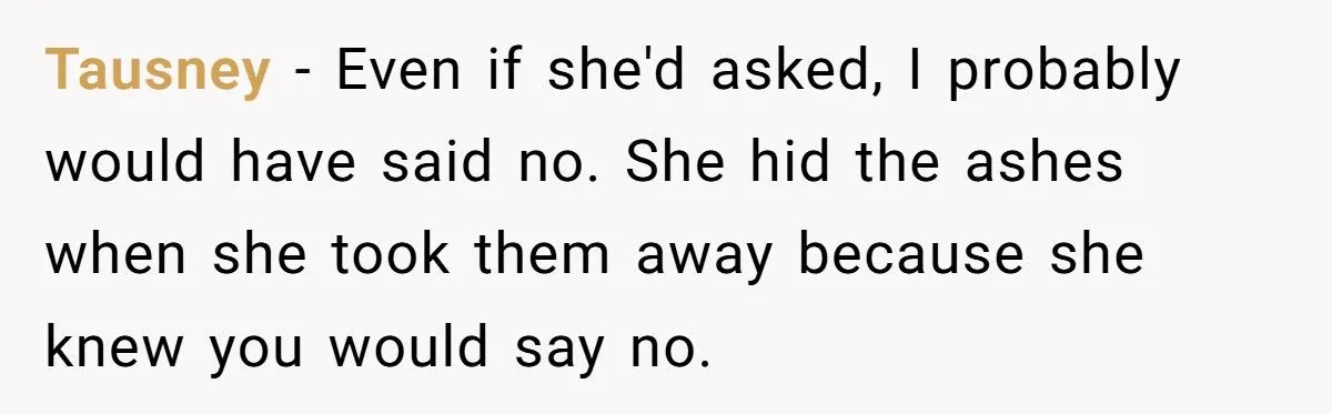 Ashes Stolen In Family Betrayal: Was Outrage Over MIL’s Theft Justified Or Overblown?