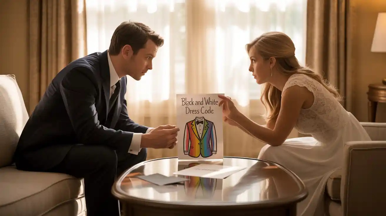 Rainbow Tuxedo Controversy Leads Groom to Ban Brother From Wedding