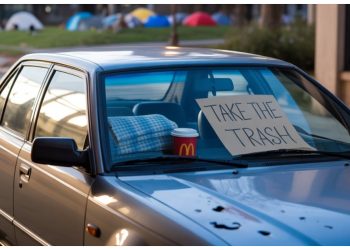 This Man Gave a Homeless Stranger Shelter in His Beat-Up Car – His Neighbors Say He’s Endangering Their Kids