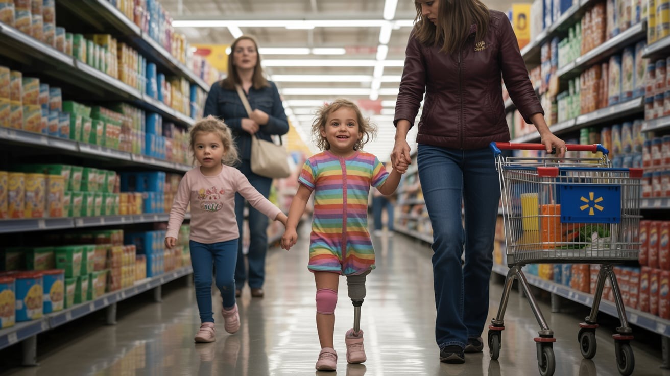 She Walked Around the Store Without Prosthetic Legs, and a Stranger Tried to Tell Her Mom What to Do