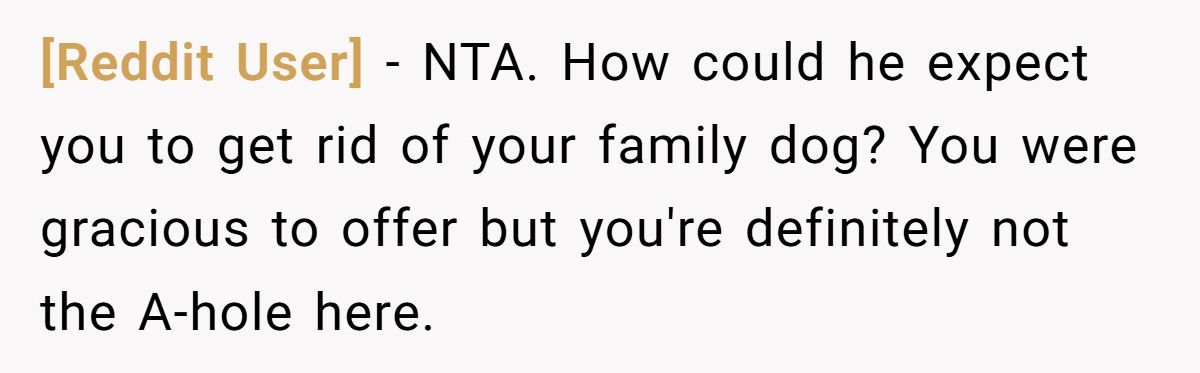 Man Won’t Kick Out His Dog for a Friend Going Through Divorce - Right Call or Cold-Hearted? Generated by Aubtu.biz