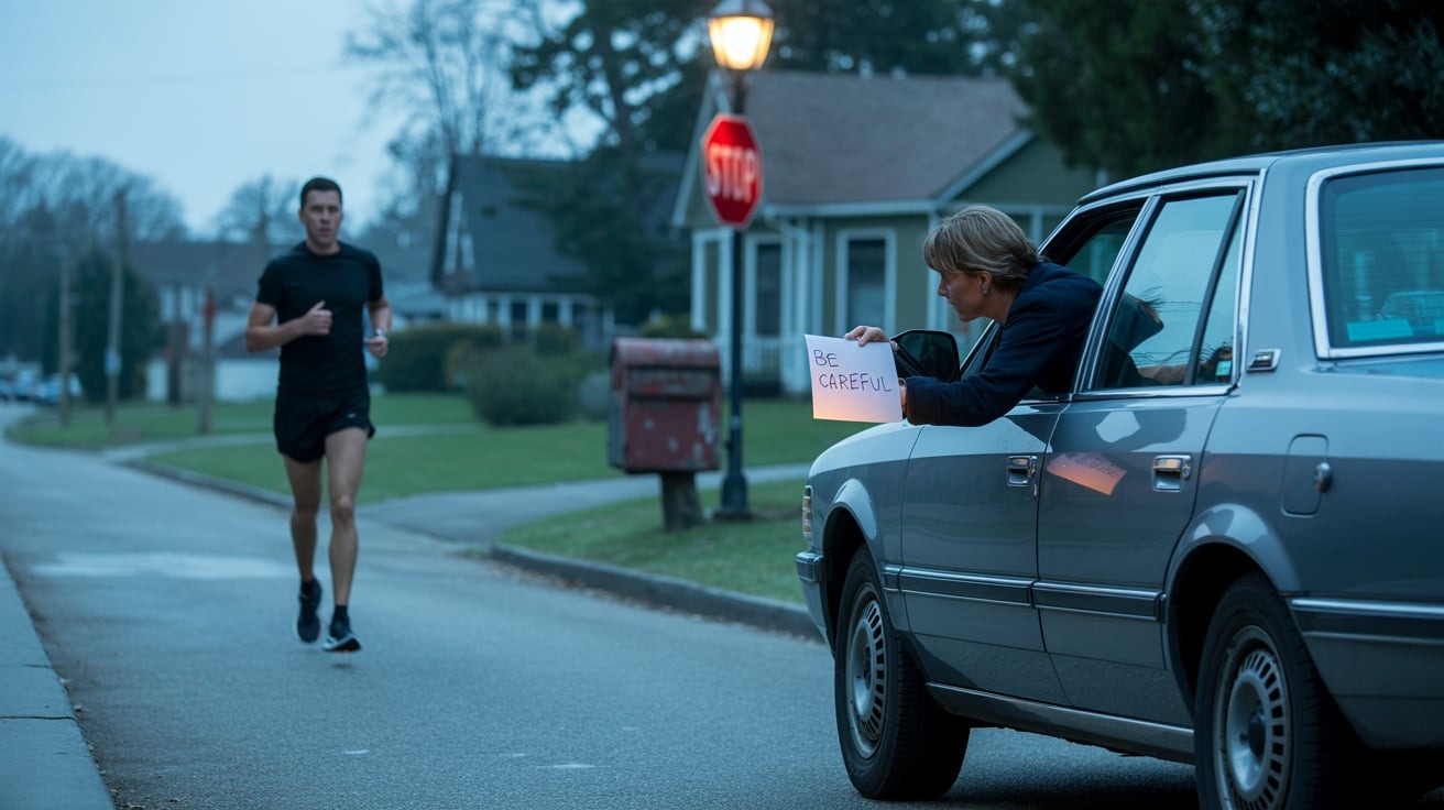 Concerned Neighbor Accused of “Stalking” After Warning Jogger About Safety