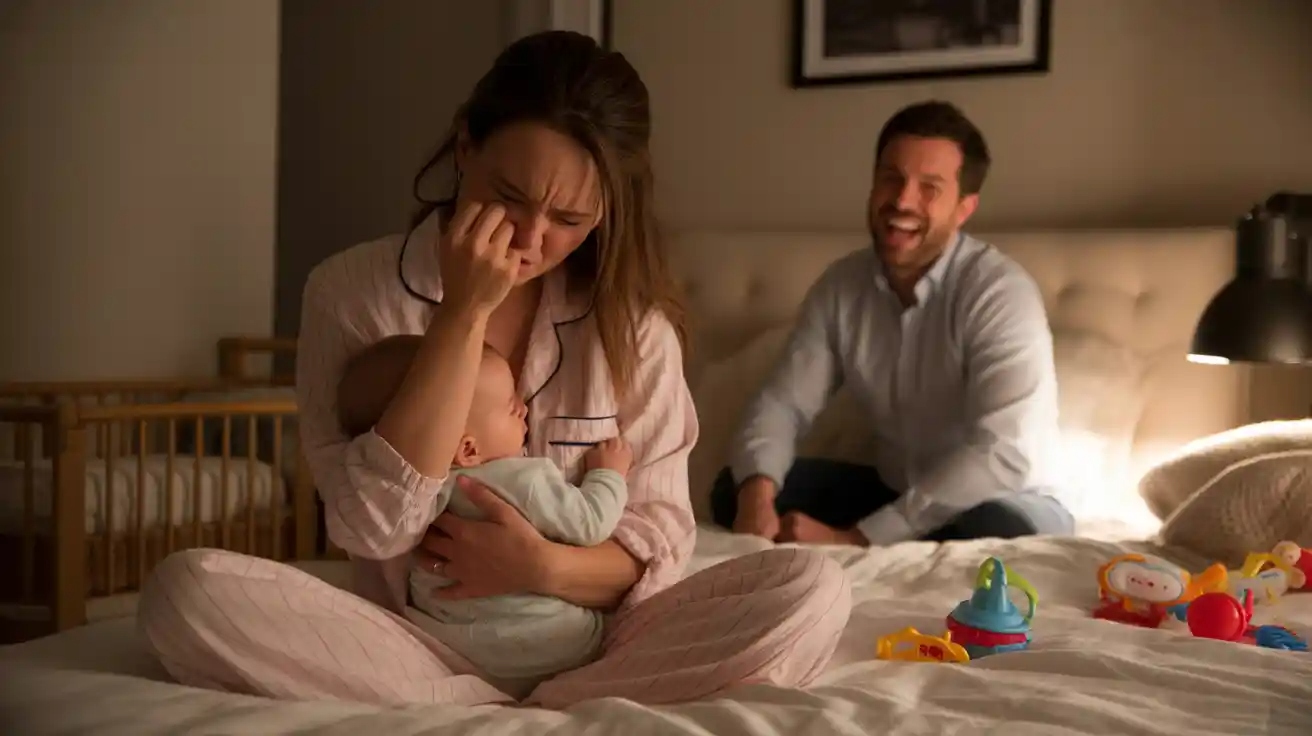 Teething, Bleeding, and a Laughing Dad - She Finally Pinched Him Hard Enough to Stop