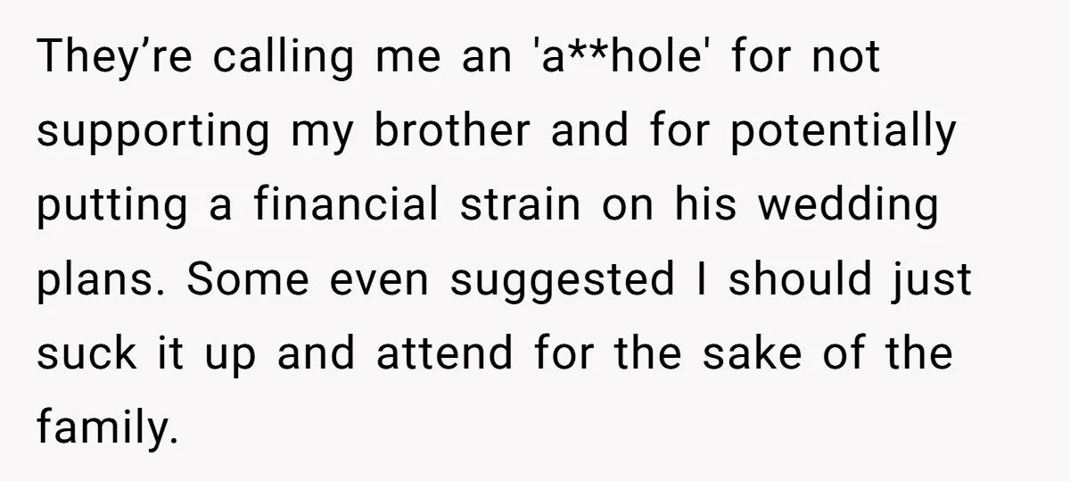 Man Refuses To Pay For Brother’s Wedding After Brother Invites His Cheating Ex Generated by Aubtu.biz