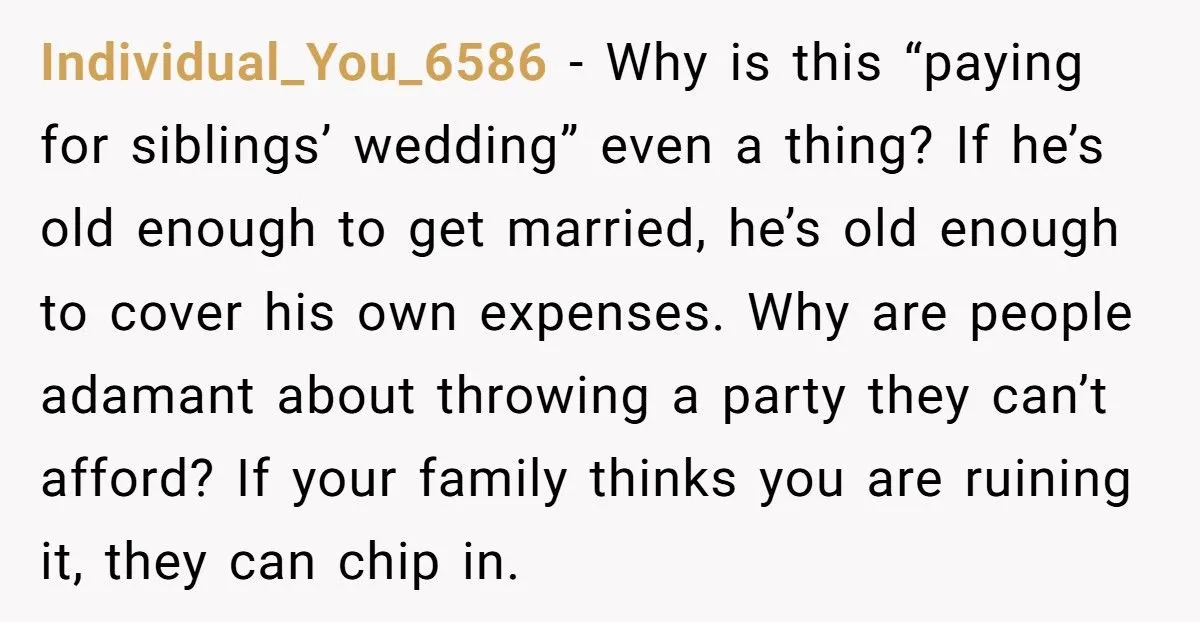 Man Refuses To Pay For Brother’s Wedding After Brother Invites His Cheating Ex Generated by Aubtu.biz