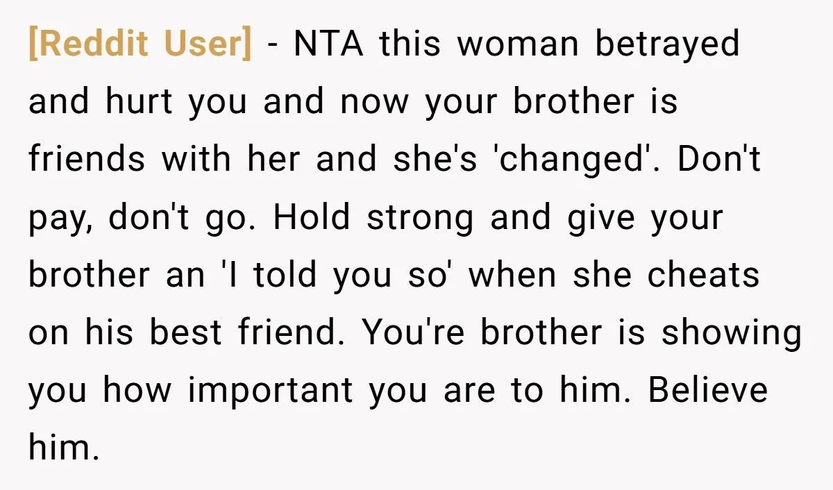 Man Refuses To Pay For Brother’s Wedding After Brother Invites His Cheating Ex Generated by Aubtu.biz