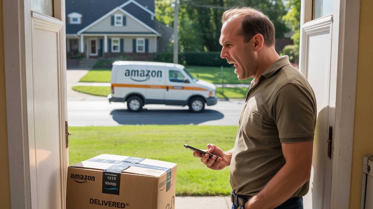 Amazon Driver Tries Shady “Delivered But Not Delivered” Trick, Customer Outsmarts Him