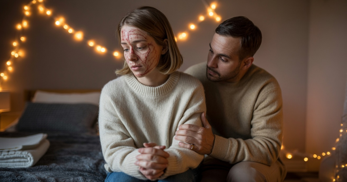 Husband Confesses He’s No Longer Attracted To Wife After Her Burn Accident