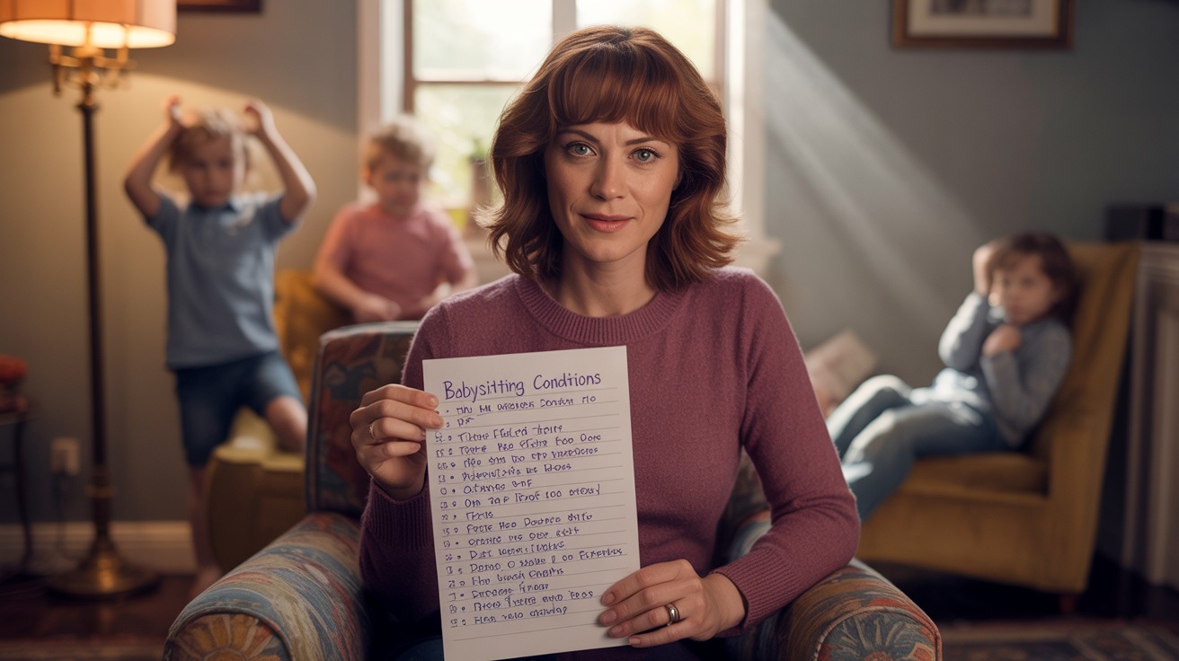 Sister Asked Her To Babysit Four Kids, She Refused Unless A Strict List Of Conditions Was Met