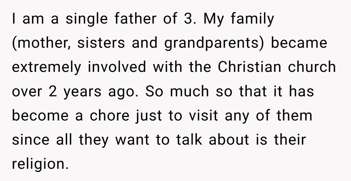 Single Dad Tells Preaching Family To Skip Son’s Birthday If They Plan A 15-Minute Prayer Show Generated by Aubtu.biz