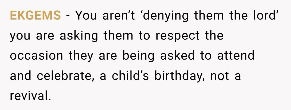 Single Dad Tells Preaching Family To Skip Son’s Birthday If They Plan A 15-Minute Prayer Show Generated by Aubtu.biz